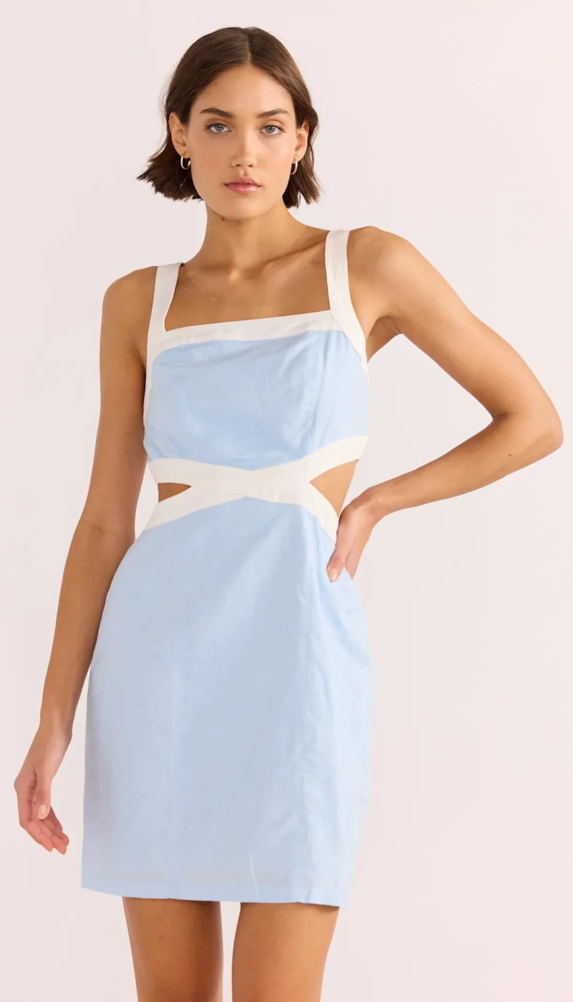 Pandora Contrast Mini Dress