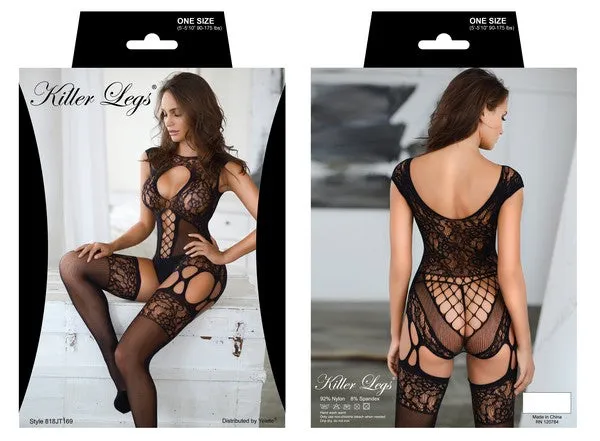 Plus Size Modern Elegance Fishnet Bodystocking