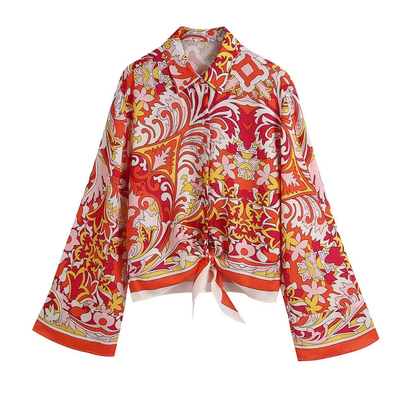 Printed Shirt & Shorts Co-ord Set