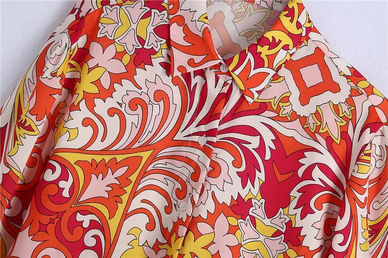 Printed Shirt & Shorts Co-ord Set