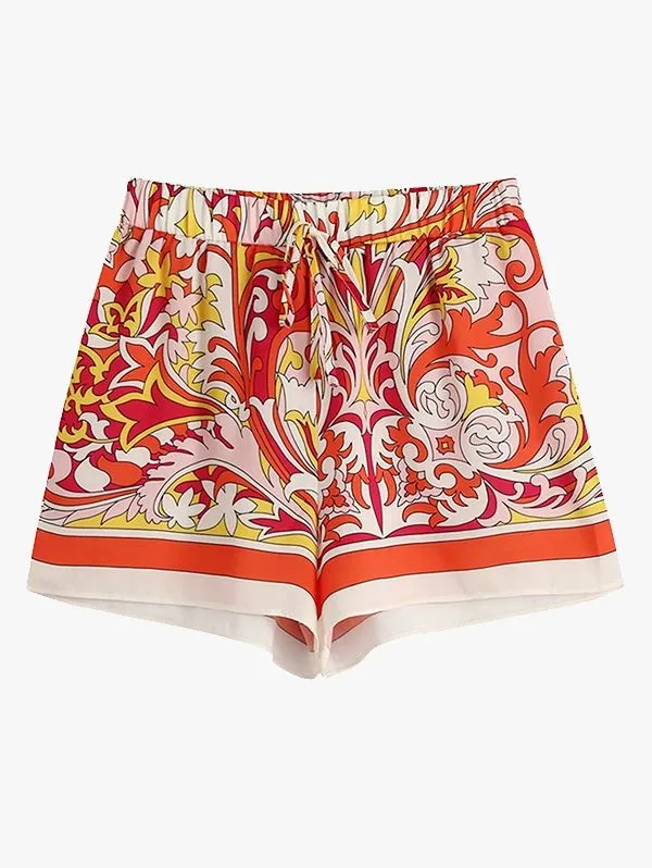 Printed Shirt & Shorts Co-ord Set