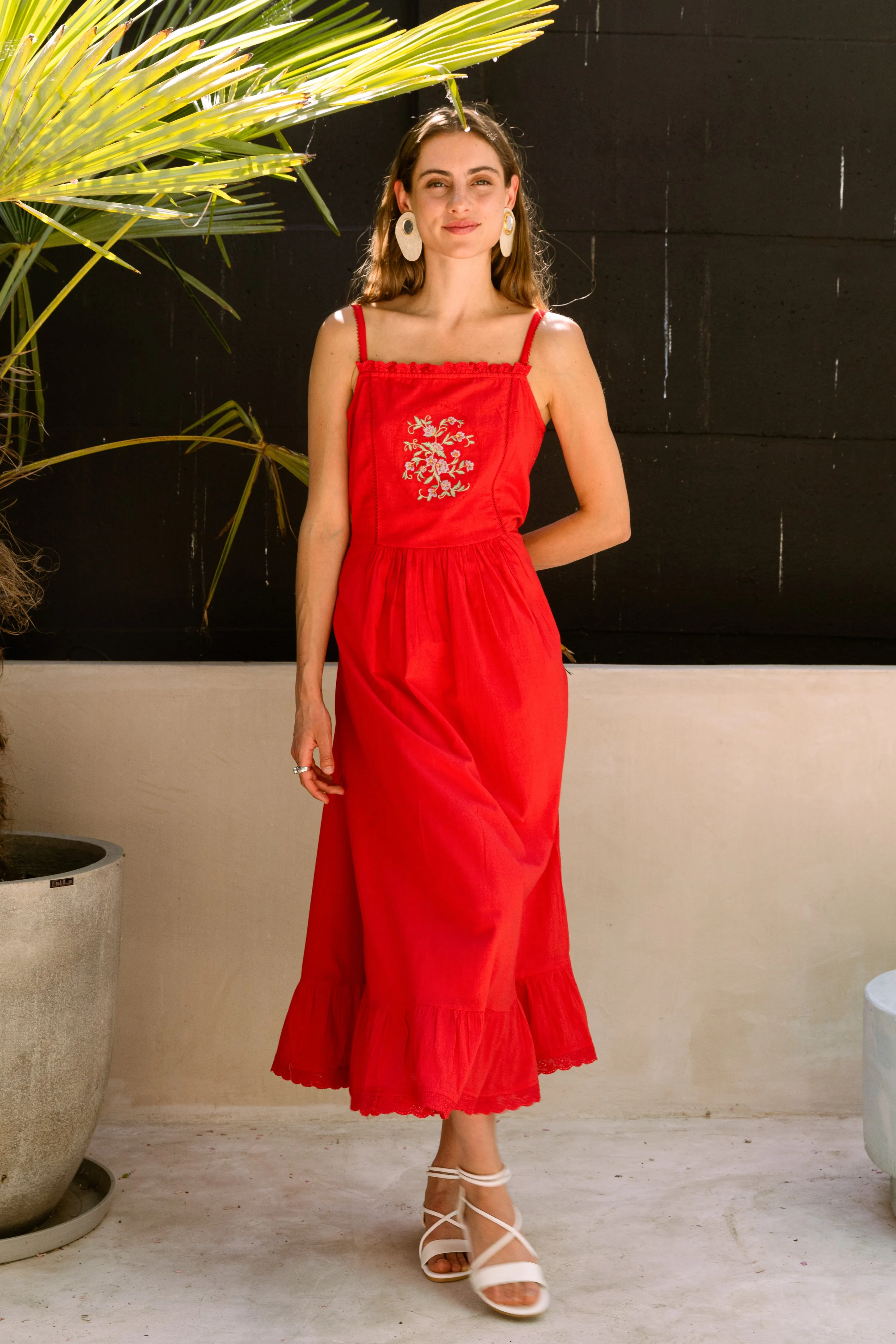 Rose Strap Dress