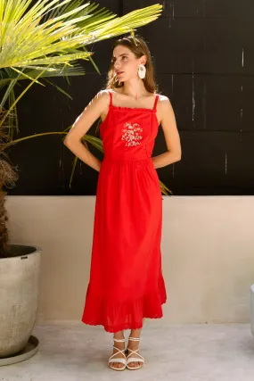 Rose Strap Dress