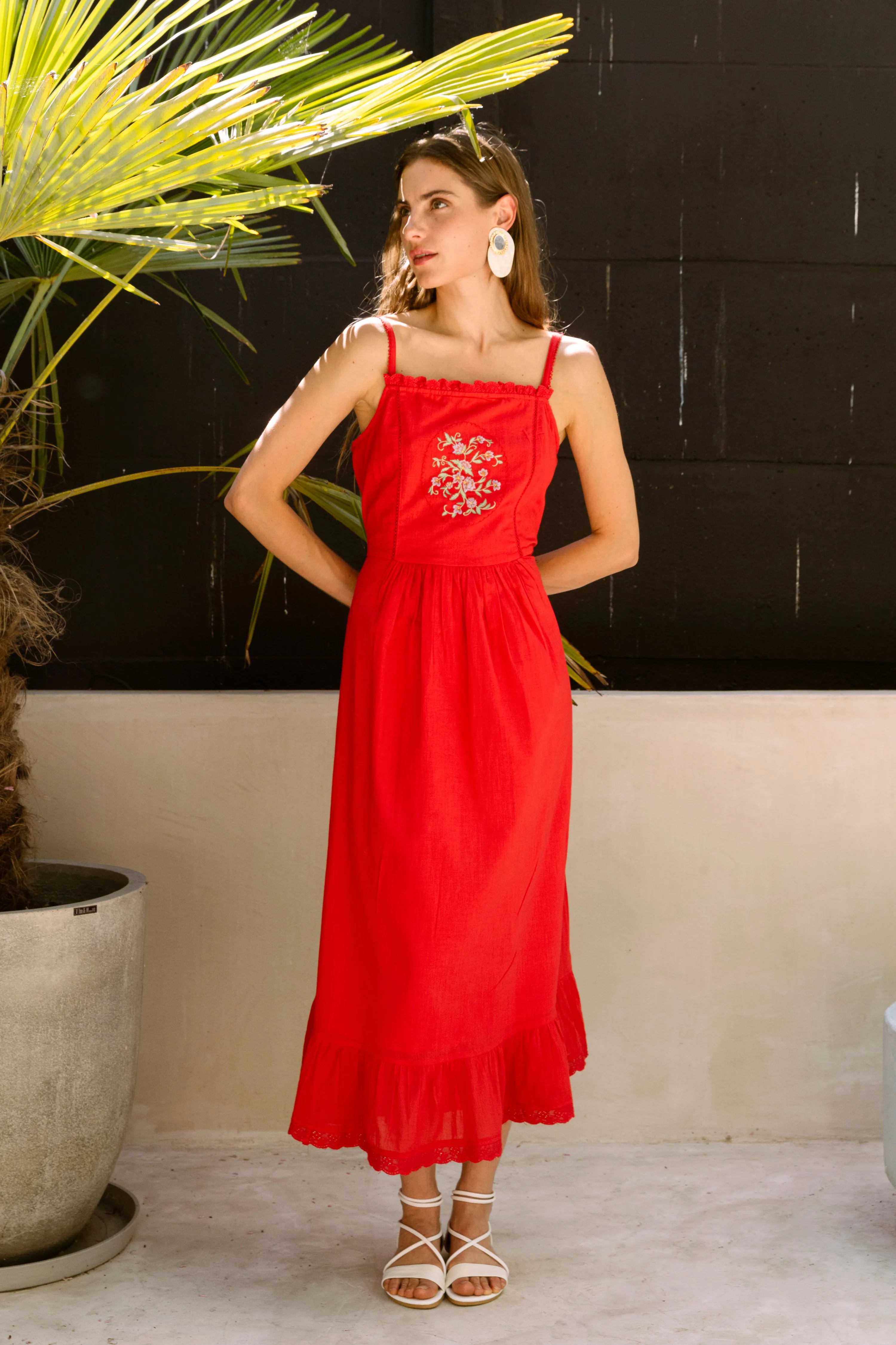 Rose Strap Dress