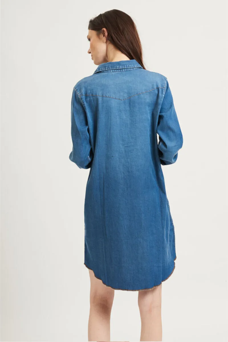 Shirty -Cowgirl Denim Shirt Dark Denim