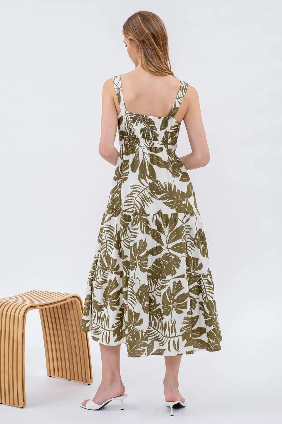 Somewhere Sunny Sleeveless Midi Dress