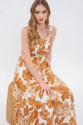 Somewhere Sunny Sleeveless Midi Dress