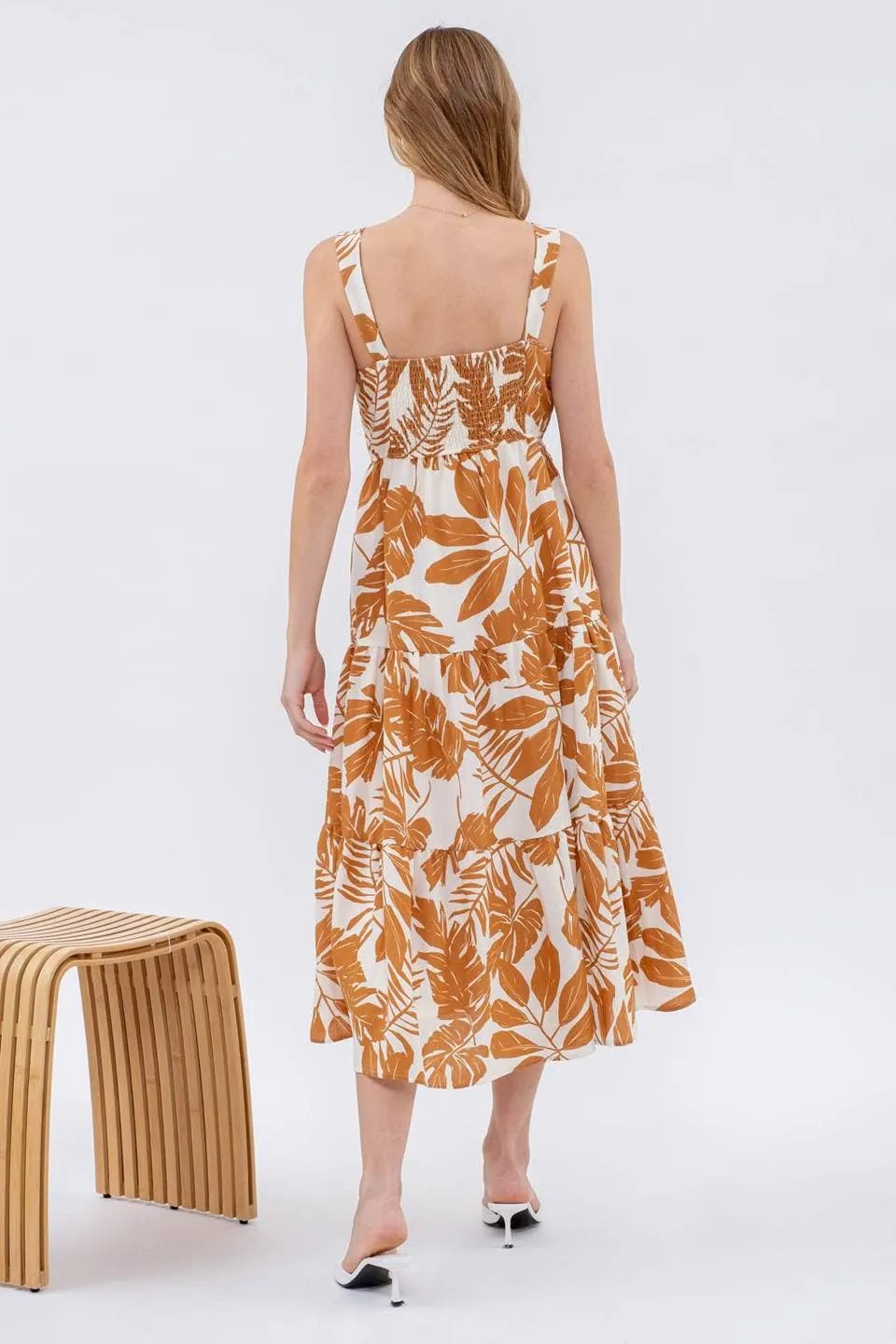 Somewhere Sunny Sleeveless Midi Dress