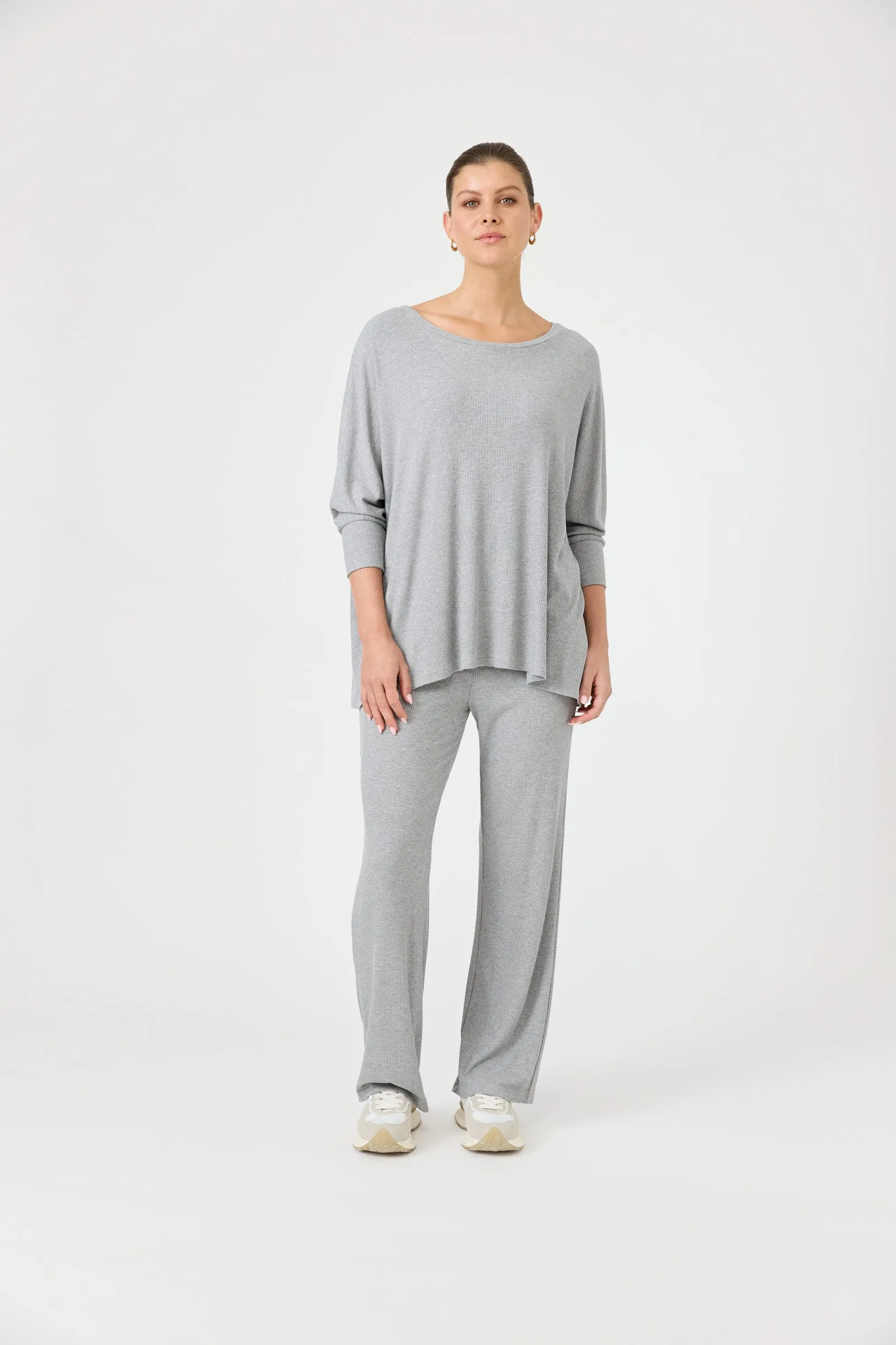 Studio Jersey Top - Gray