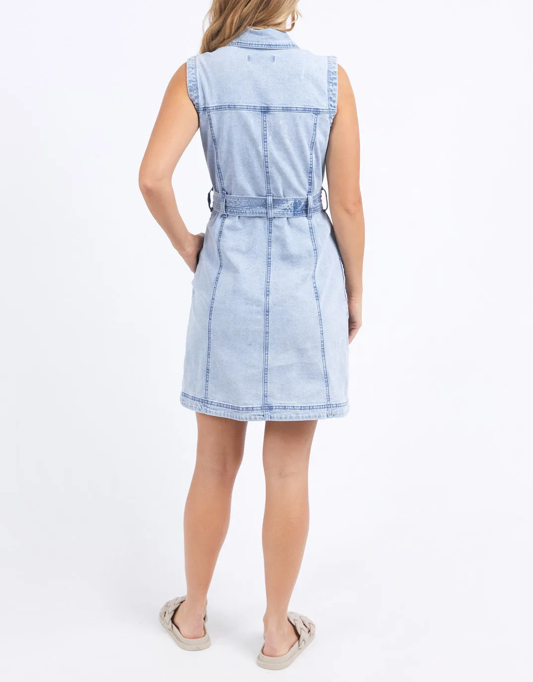 Talbert Sleeveless Dress - Light Blue