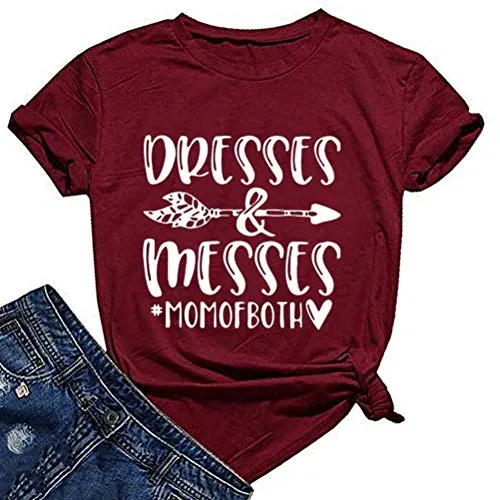 Women Messes & Dresses Mom of Both T-Shirt
