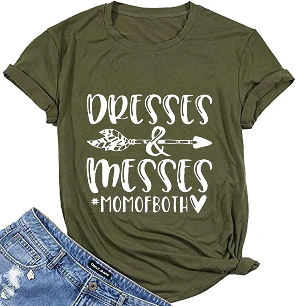 Women Messes & Dresses Mom of Both T-Shirt